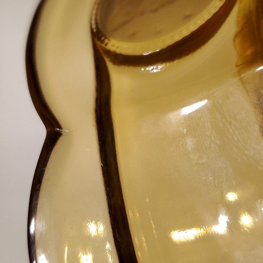 Fostoria Coin Amber Glass Candy Dish with Lid Eagle Liberty Bell - Picture 8 of 10